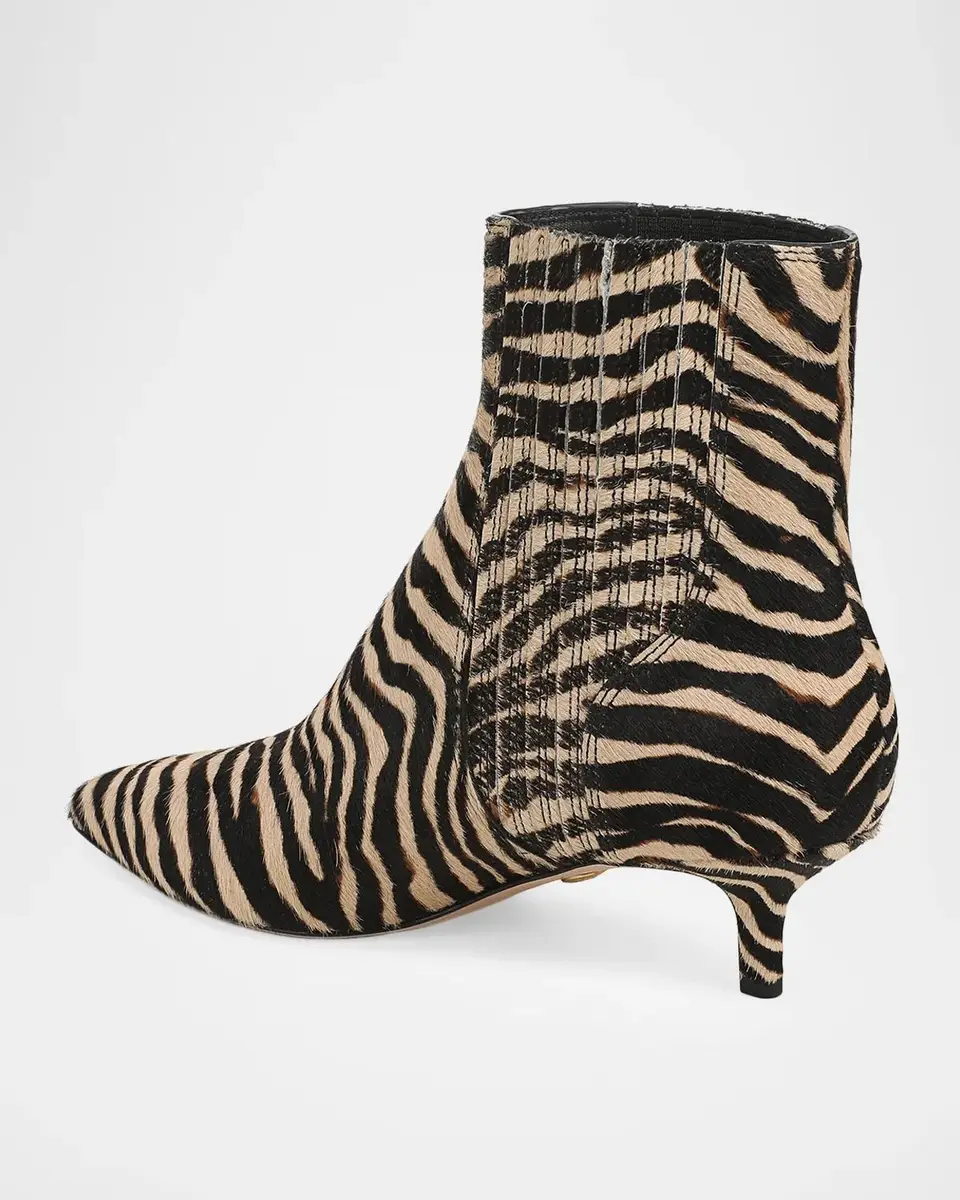 Veronica Beard 45mm Lisa Zebra Calf Hair Ankle Boots | Thumbnail 3 Veronica Beard 45mm Lisa Zebra Calf Hair Ankle Boots | Thumbnail 3