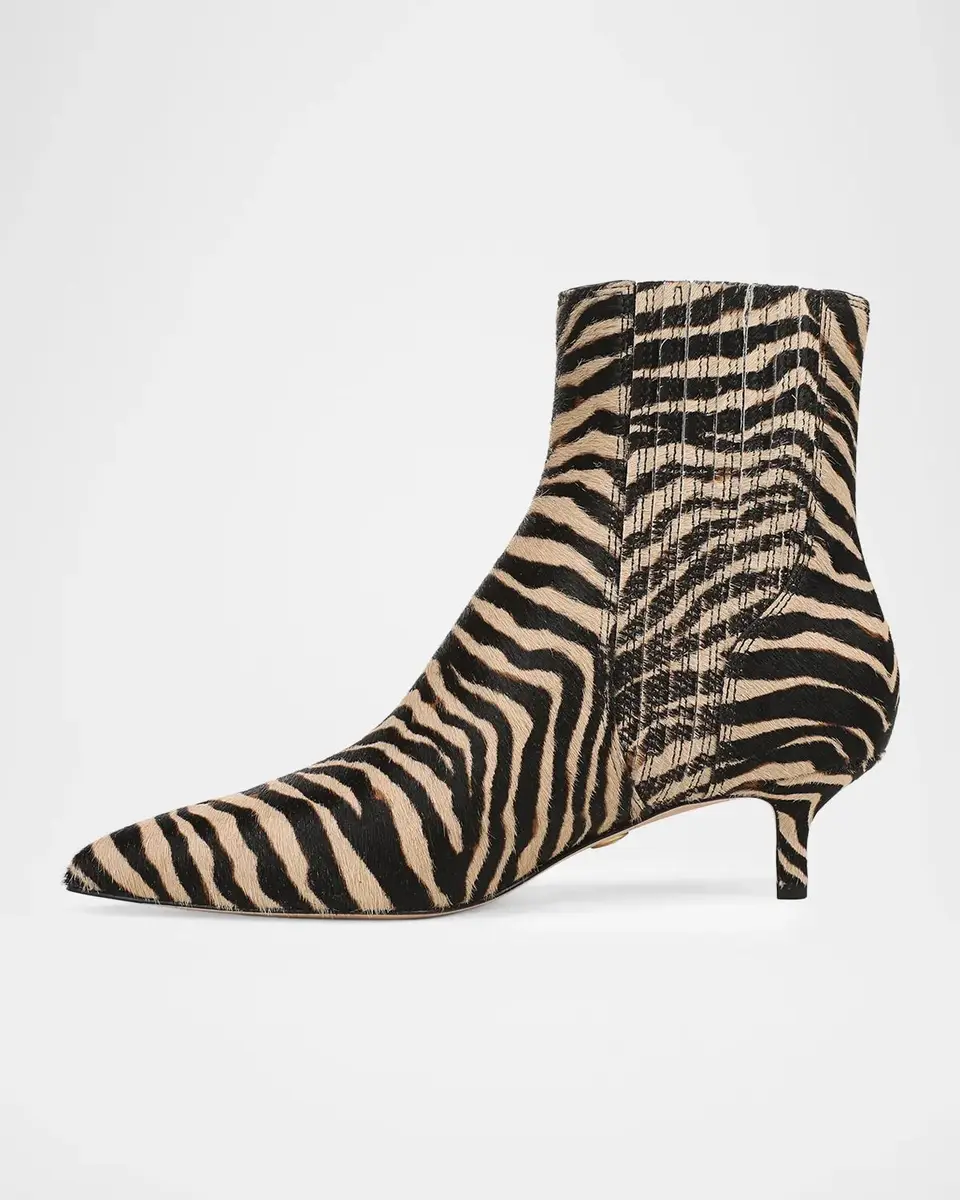 Veronica Beard 45mm Lisa Zebra Calf Hair Ankle Boots | Thumbnail 4 Veronica Beard 45mm Lisa Zebra Calf Hair Ankle Boots | Thumbnail 4