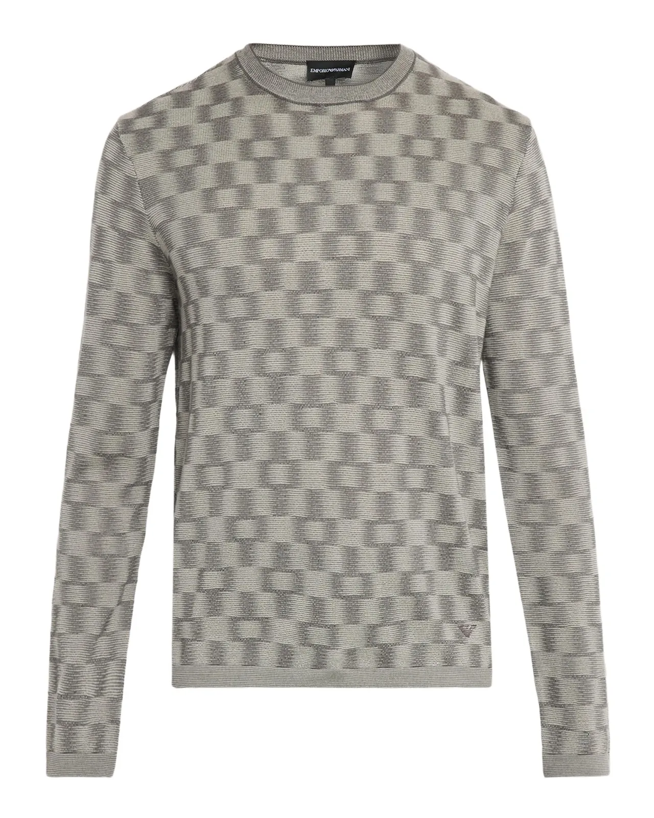 Men's Geometric Wool Basketweave Sweater Men's Geometric Wool Basketweave Sweater