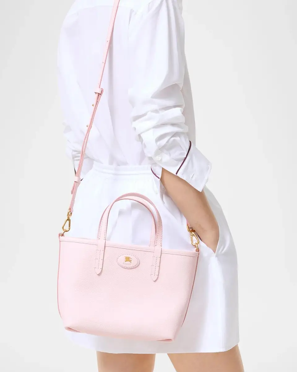Burberry Bloomsbury Reversible Mini Leather & Check Tote Bag | Thumbnail 3 Burberry Bloomsbury Reversible Mini Leather & Check Tote Bag | Thumbnail 3