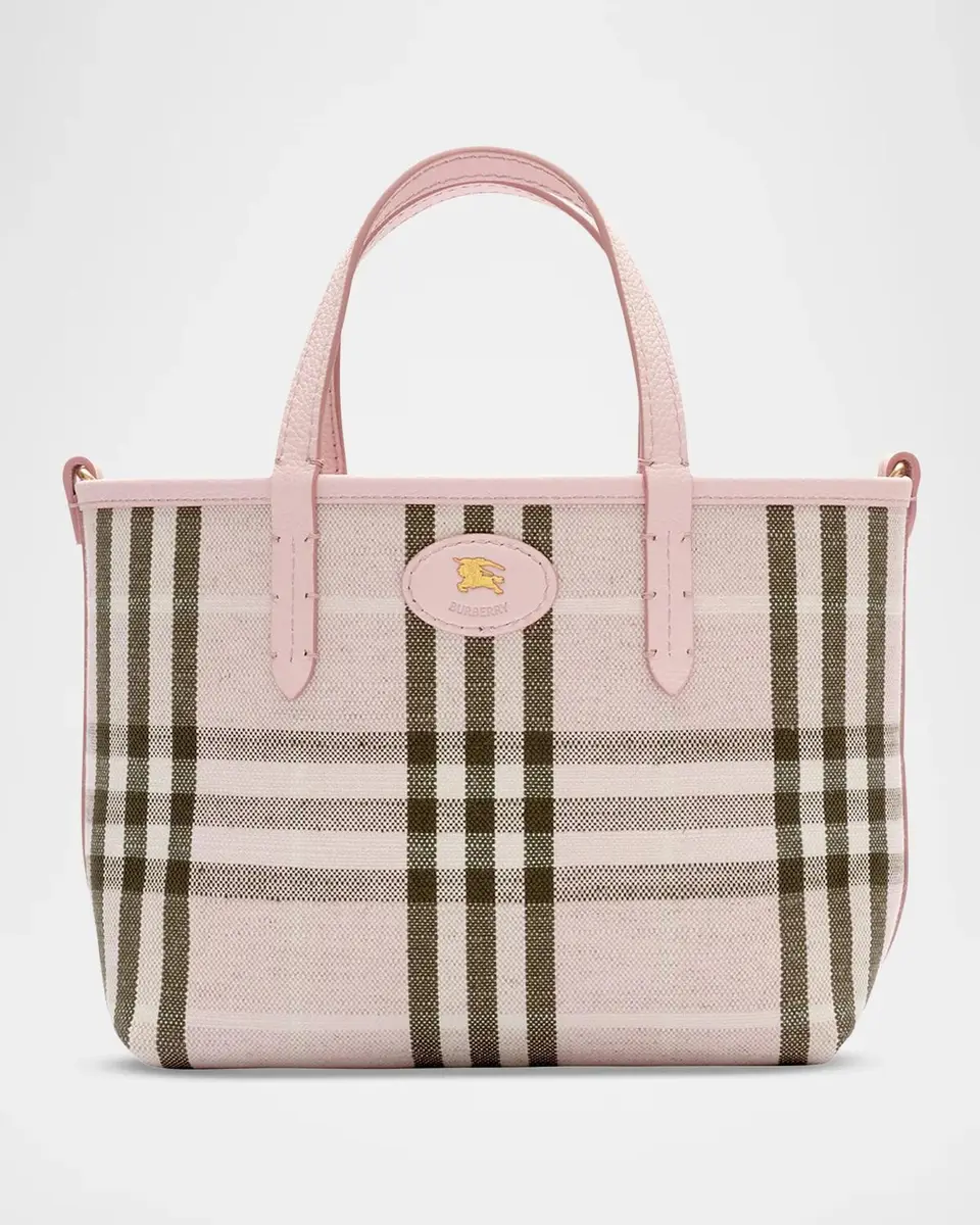 Burberry Bloomsbury Reversible Mini Leather & Check Tote Bag | Thumbnail 7 Burberry Bloomsbury Reversible Mini Leather & Check Tote Bag | Thumbnail 7