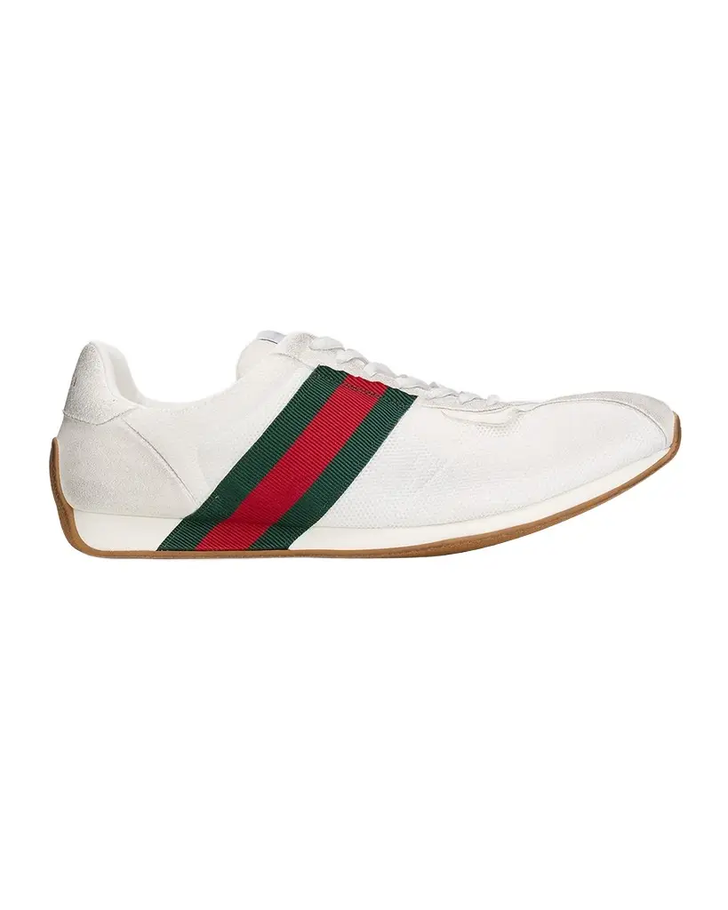 Gucci Men's Tempo Suede Low-Top Sneakers | Image 1 Gucci Men's Tempo Suede Low-Top Sneakers | Image 1