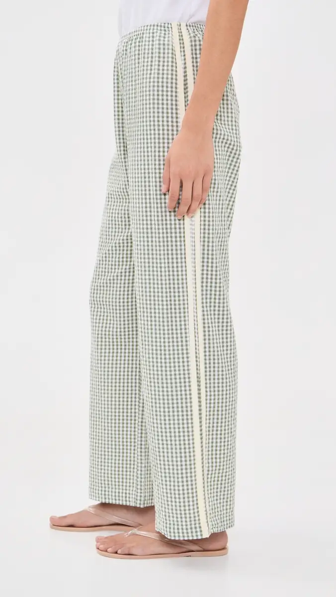 DONNI. DONNI. The Cotton Gingham Stripe Crop Pants | Thumbnail 4 DONNI. DONNI. The Cotton Gingham Stripe Crop Pants | Thumbnail 4