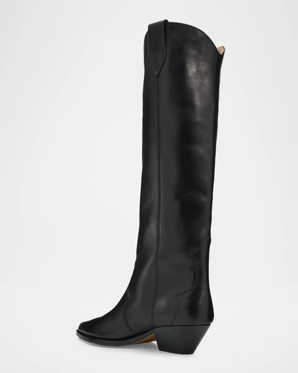Isabel Marant 40mm Denvee Leather Western Boots | Thumbnail 4 Isabel Marant 40mm Denvee Leather Western Boots | Thumbnail 4