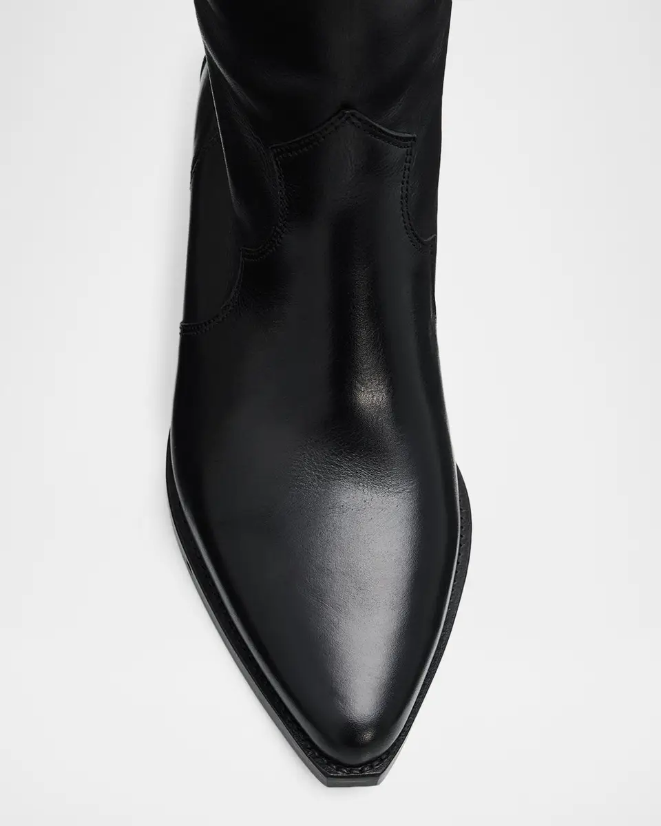 Isabel Marant 40mm Denvee Leather Western Boots | Thumbnail 6 Isabel Marant 40mm Denvee Leather Western Boots | Thumbnail 6