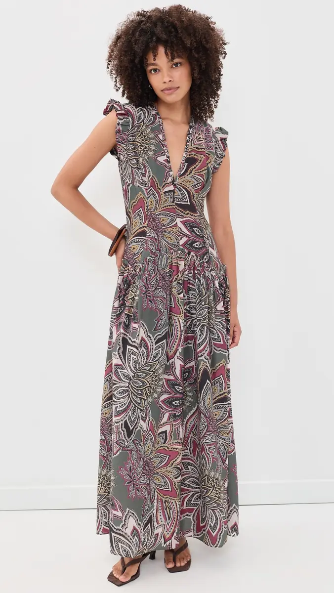 Farm Rio Tapestry Flowers Maxi Dress | Thumbnail 2