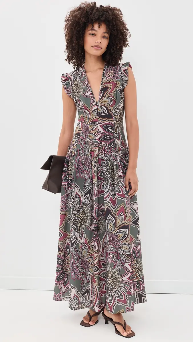 Farm Rio Tapestry Flowers Maxi Dress | Thumbnail 5