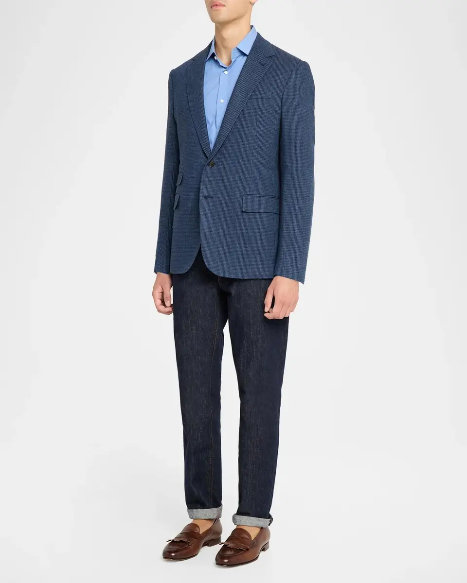 Ralph Lauren Purple Label Men's Kent Handmade Houndstooth Sport Coat | Thumbnail 2