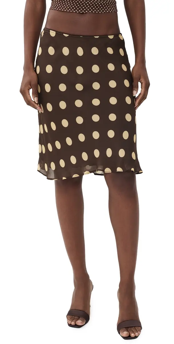 With Jean Penny Skirt Yellow Dot | Image 1 With Jean Penny Skirt Yellow Dot | Image 1