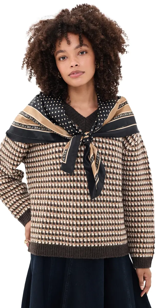 Sea Declan V Neck Wool Sweater