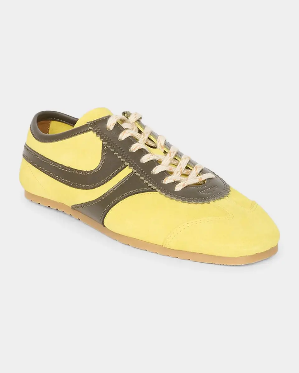 Dries Van Noten Mixed Leather Retro Runner Sneakers | Thumbnail 5
