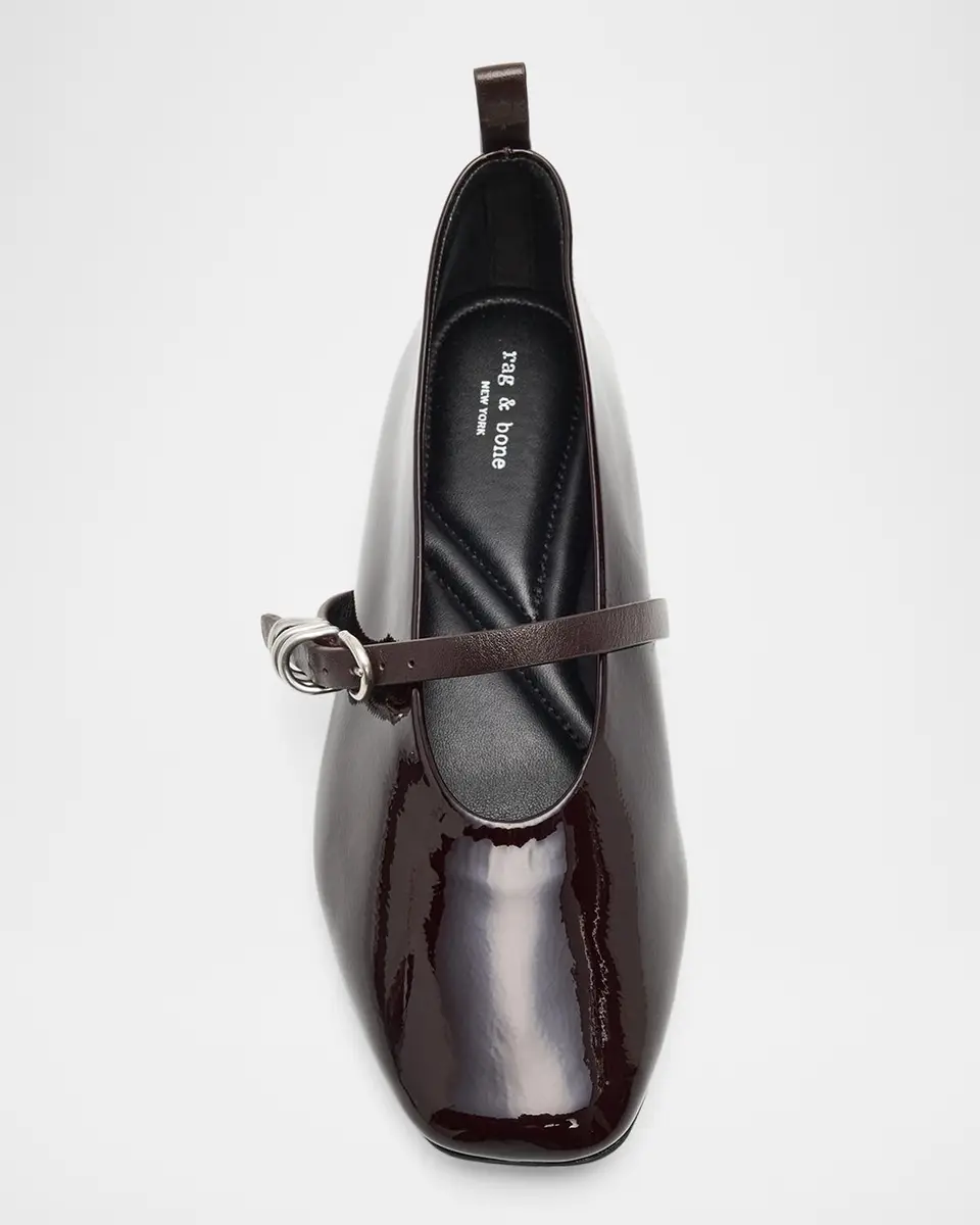 rag & bone Spire Patent Leather Mary Jane Ballerina Flats | Thumbnail 4 rag & bone Spire Patent Leather Mary Jane Ballerina Flats | Thumbnail 4