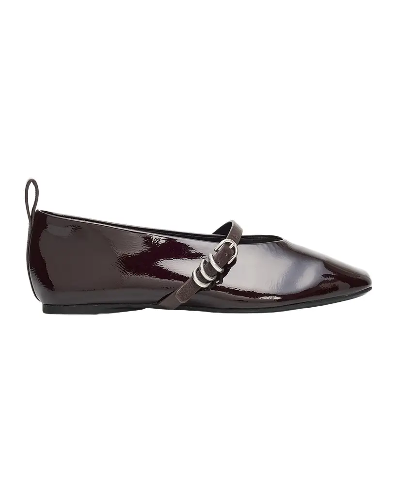 rag & bone Spire Patent Leather Mary Jane Ballerina Flats