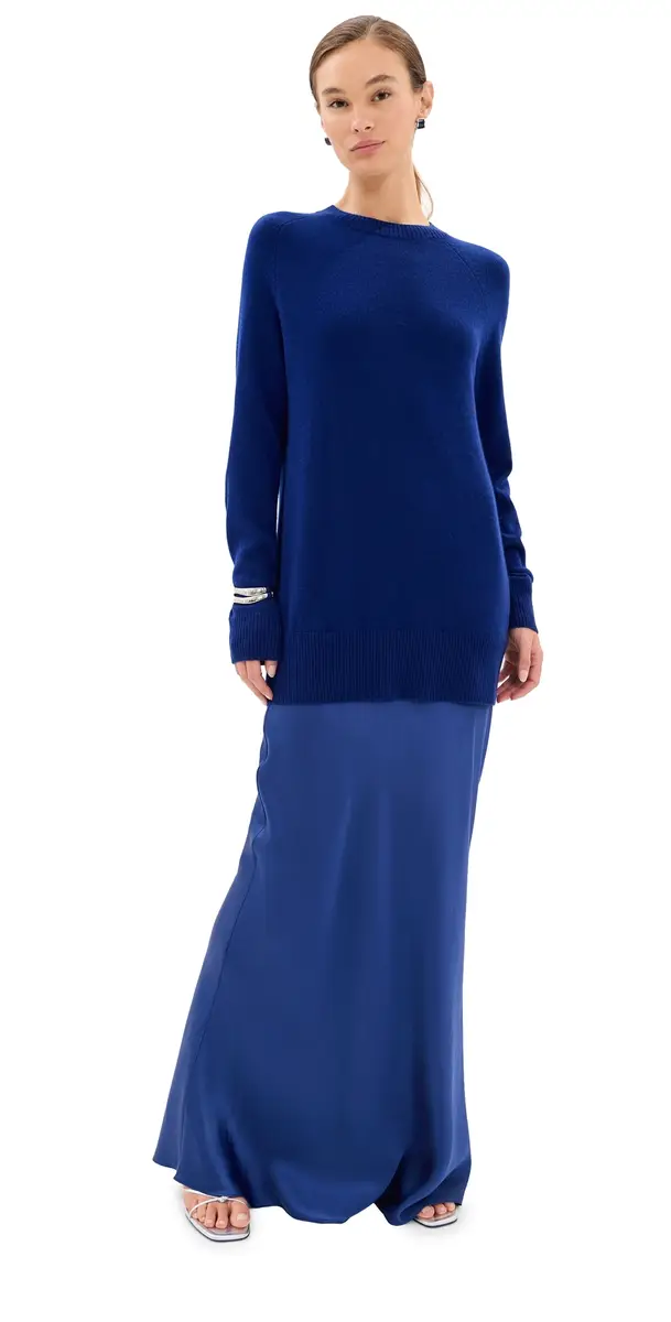 Christopher Esber onument Long Silk Dress Ink | Image 1 Christopher Esber onument Long Silk Dress Ink | Image 1