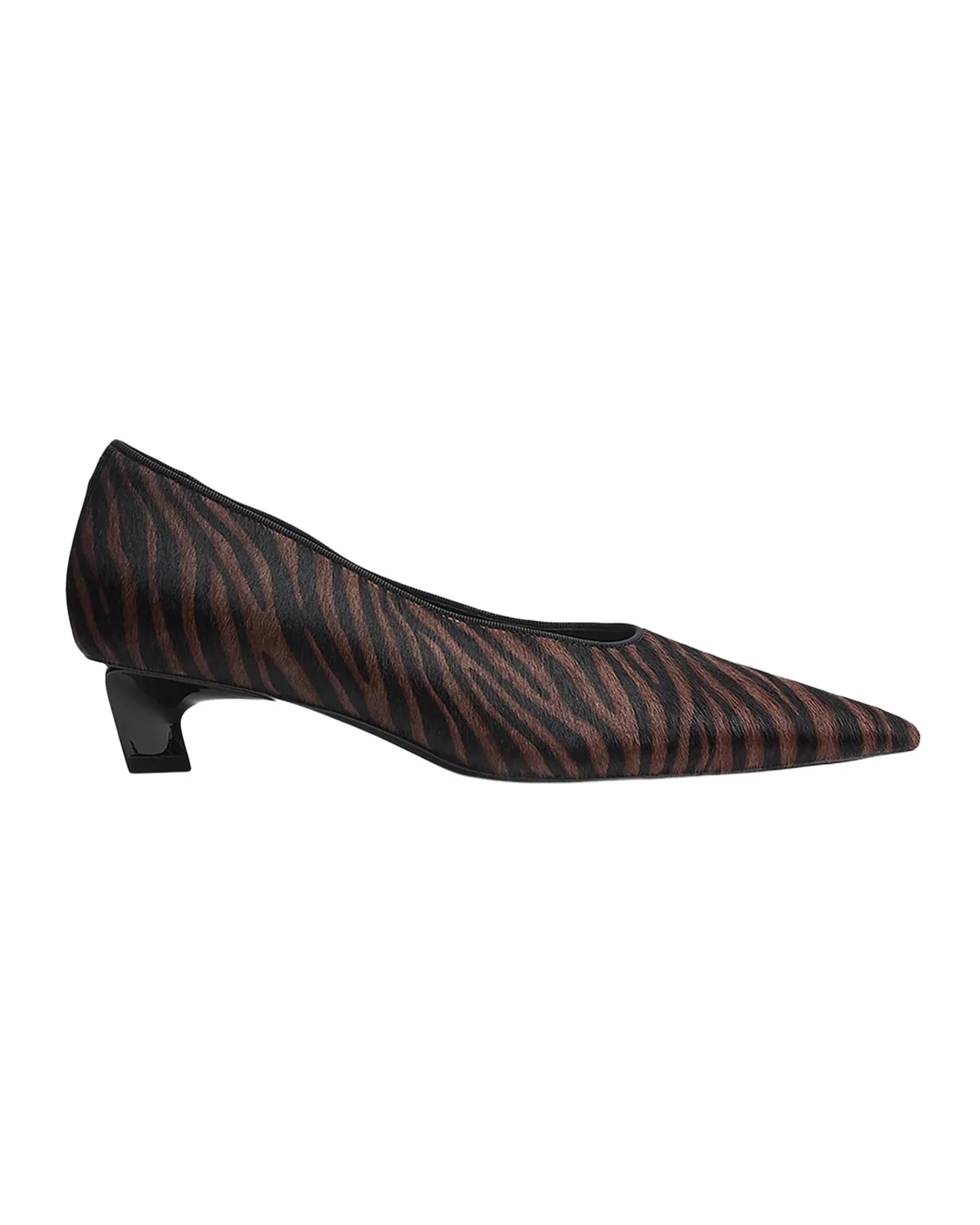 40mm Paloma Zebra Calf Hair Pumps