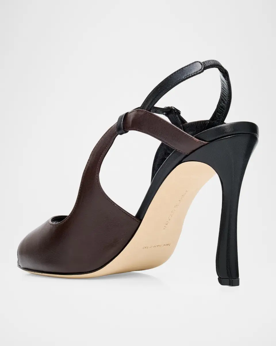Manolo Blahnik 105mm Chungasan Leather Slingback Sandals | Thumbnail 4 Manolo Blahnik 105mm Chungasan Leather Slingback Sandals | Thumbnail 4