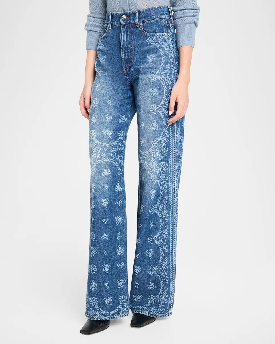 Veronica Beard Taylor High-Rise Wide-Leg Jeans | Thumbnail 4 Veronica Beard Taylor High-Rise Wide-Leg Jeans | Thumbnail 4
