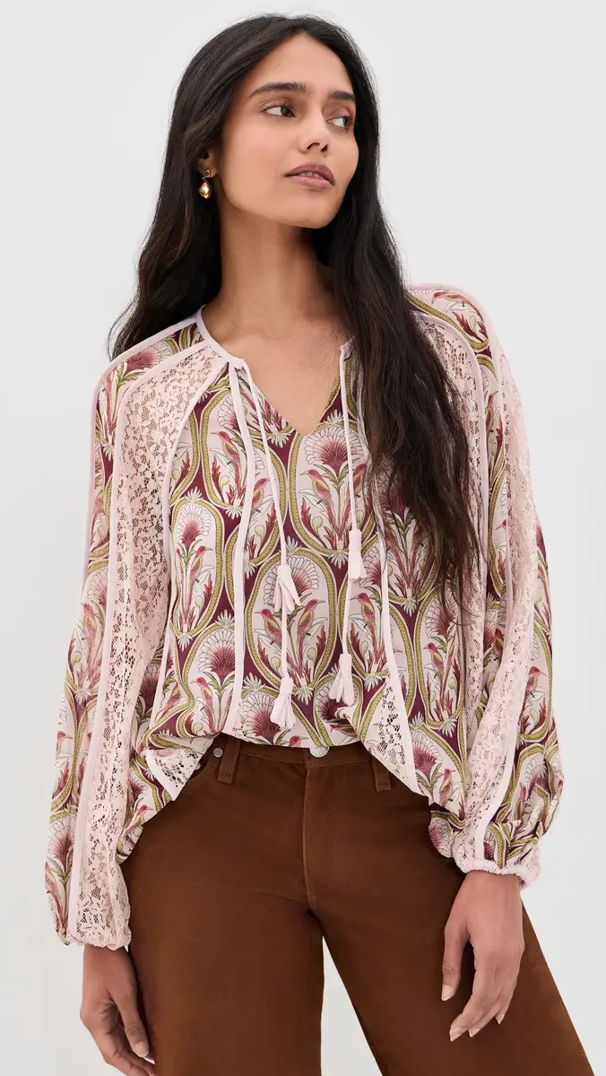 Farm Rio Birds Tree Blouse | Thumbnail 2 Farm Rio Birds Tree Blouse | Thumbnail 2