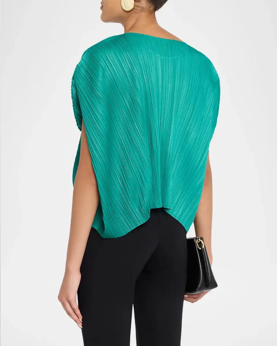 Issey Miyake Monthly Colors: July Pleats Short-Sleeve Top | Thumbnail 3