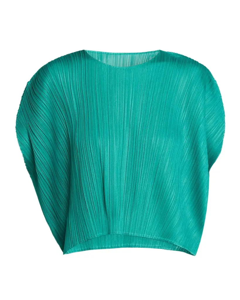 Issey Miyake Monthly Colors: July Pleats Short-Sleeve Top | Image 1 Issey Miyake Monthly Colors: July Pleats Short-Sleeve Top | Image 1