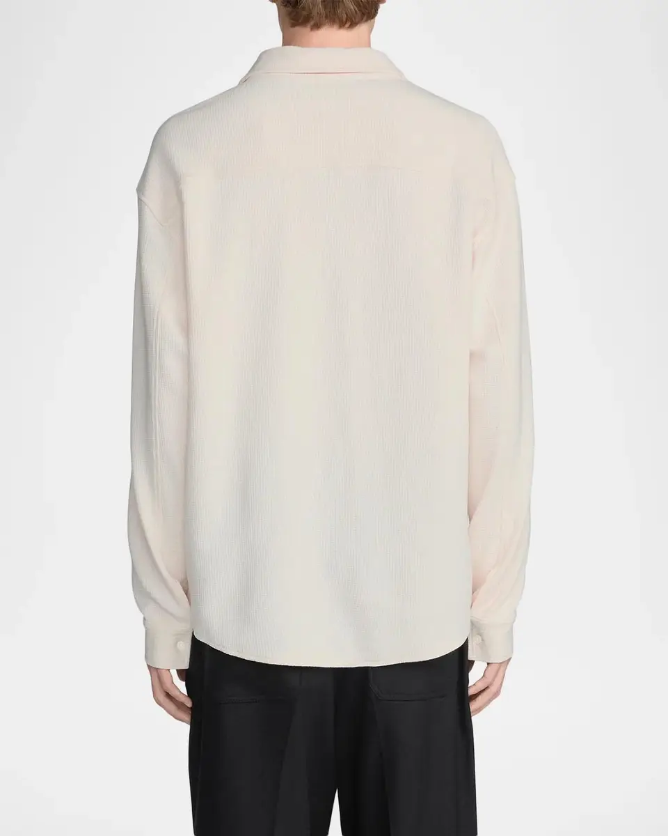Frame Men's Cotton Waffle Texture Button-Down Shirt | Thumbnail 3