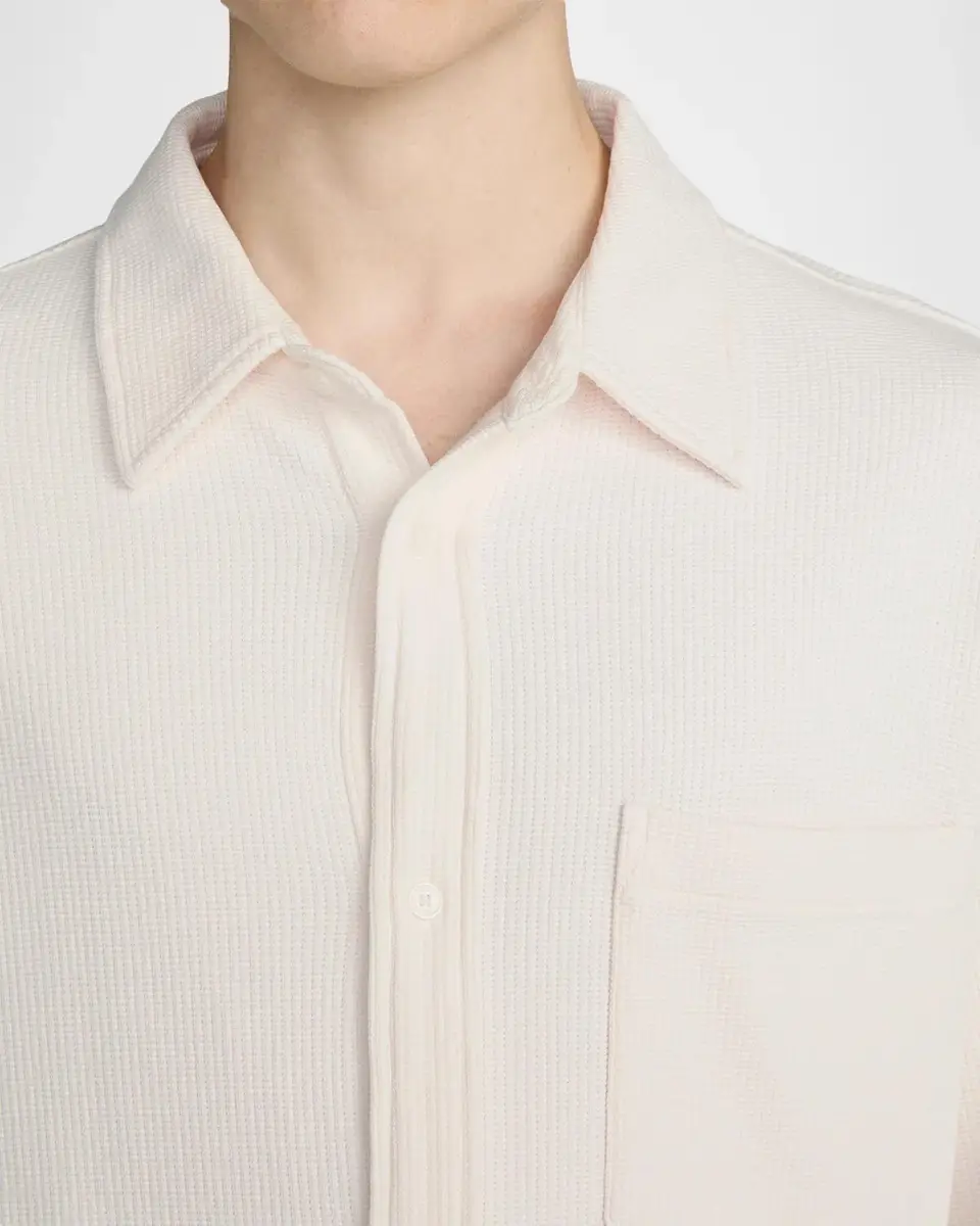 Frame Men's Cotton Waffle Texture Button-Down Shirt | Thumbnail 5