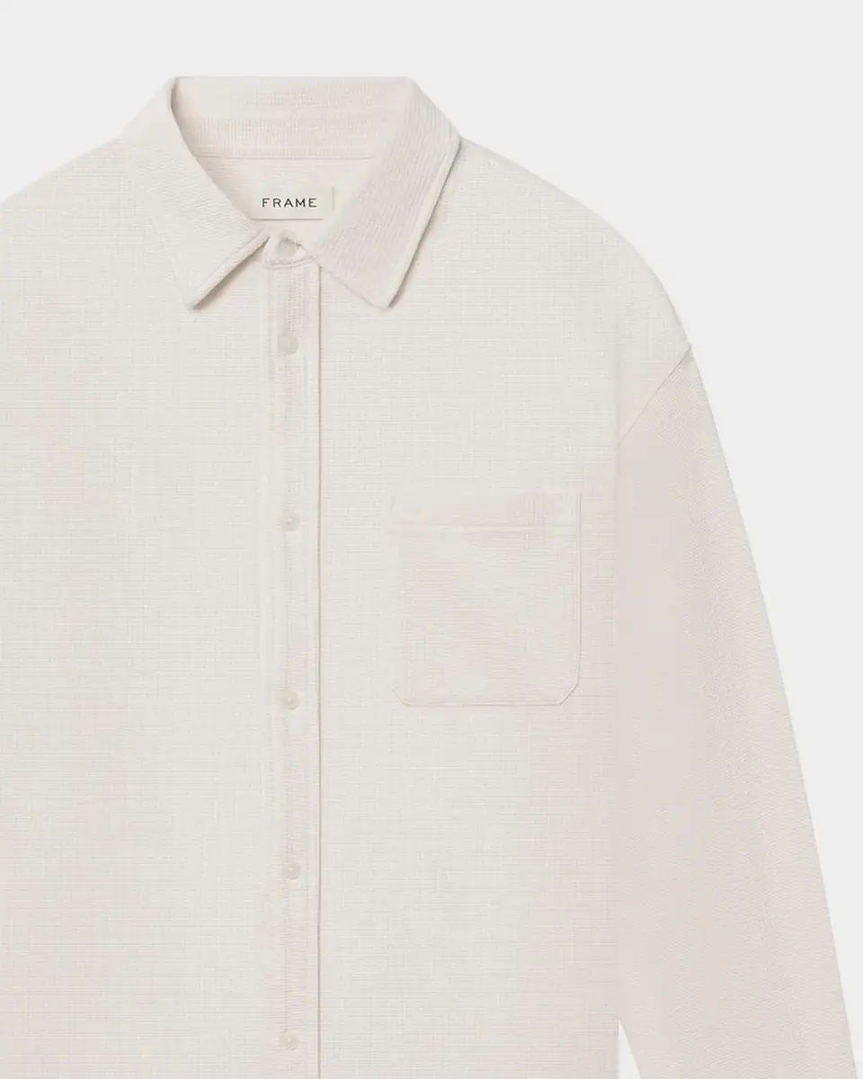 Frame Men's Cotton Waffle Texture Button-Down Shirt | Thumbnail 9