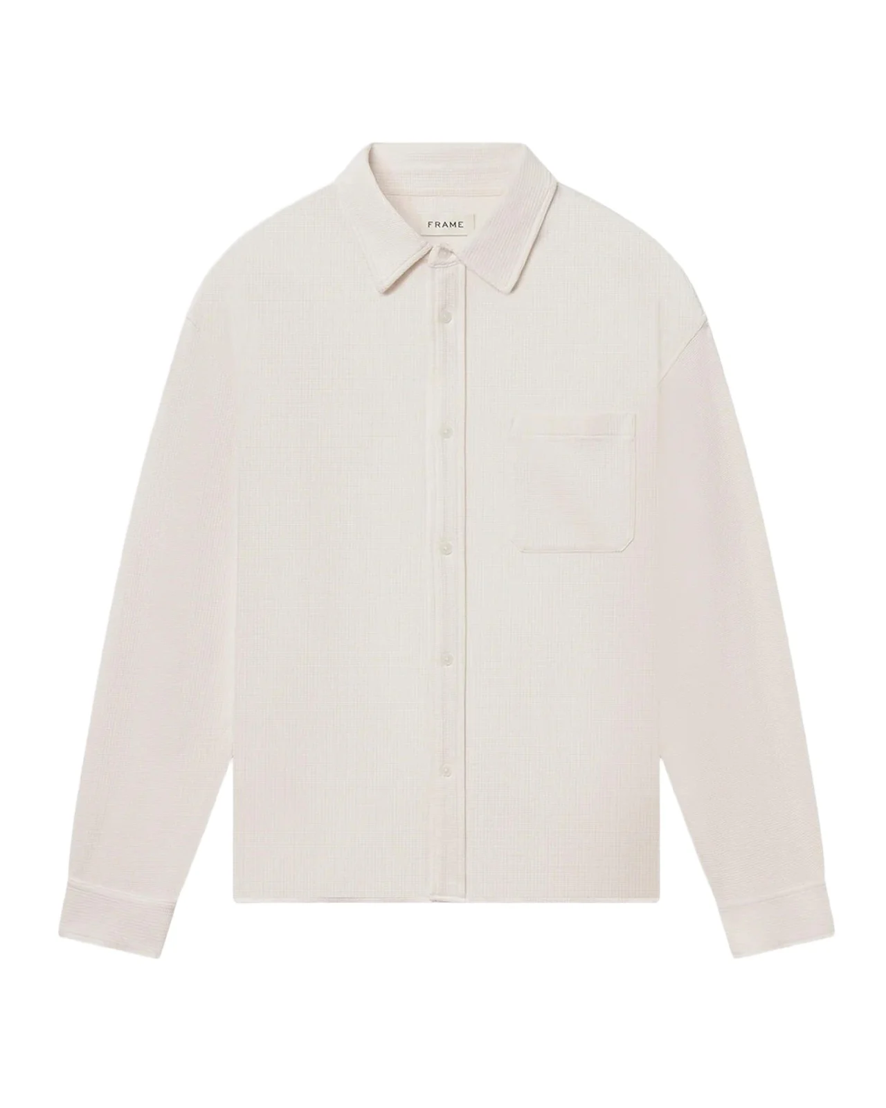 Frame Men's Cotton Waffle Texture Button-Down Shirt