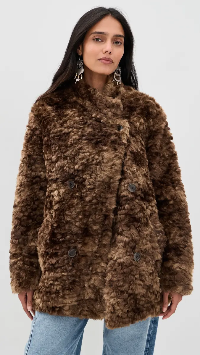 ISABEL MARANT ÉTOILE Faux Fur Jya Coat | Thumbnail 2 ISABEL MARANT ÉTOILE Faux Fur Jya Coat | Thumbnail 2