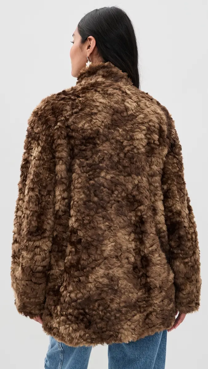 ISABEL MARANT ÉTOILE Faux Fur Jya Coat | Thumbnail 3 ISABEL MARANT ÉTOILE Faux Fur Jya Coat | Thumbnail 3