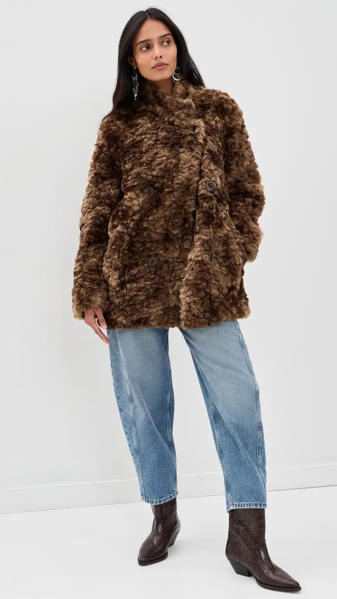 ISABEL MARANT ÉTOILE Faux Fur Jya Coat | Thumbnail 5 ISABEL MARANT ÉTOILE Faux Fur Jya Coat | Thumbnail 5
