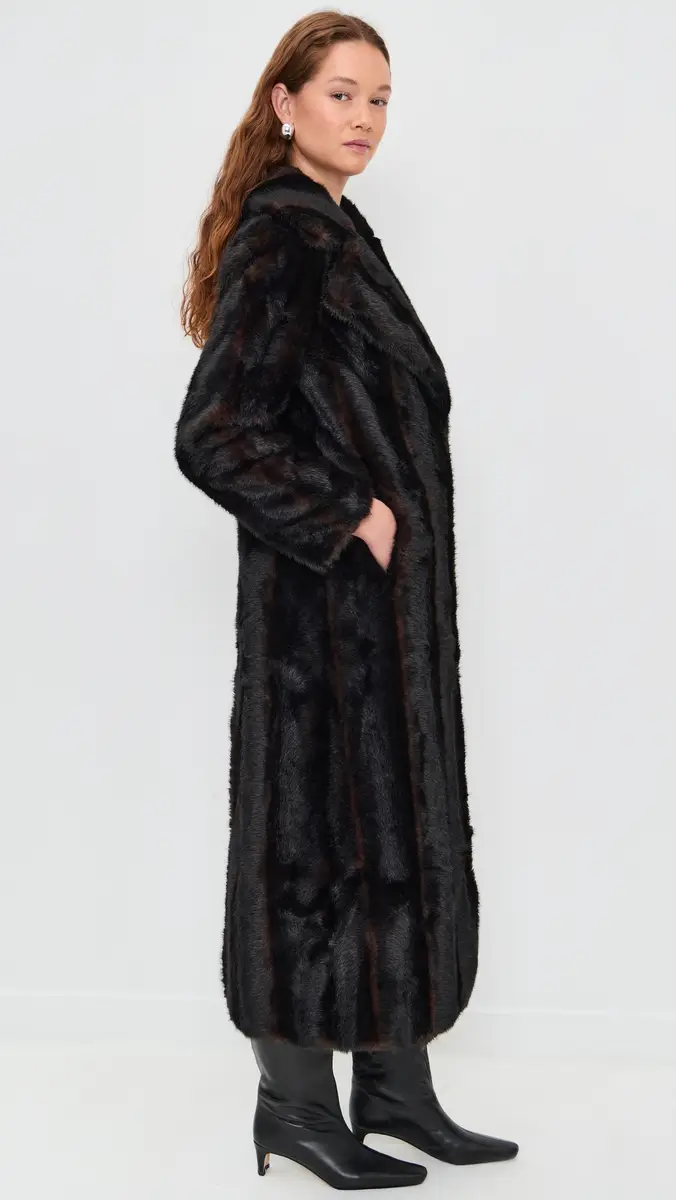 Apparis Gabrielle Shaved Mink Maxi Coat | Thumbnail 4 Apparis Gabrielle Shaved Mink Maxi Coat | Thumbnail 4