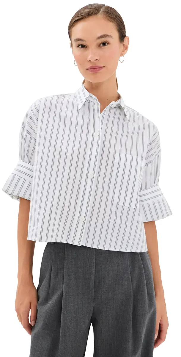 TWP Next Ex Shirt White / Green | Image 1 TWP Next Ex Shirt White / Green | Image 1