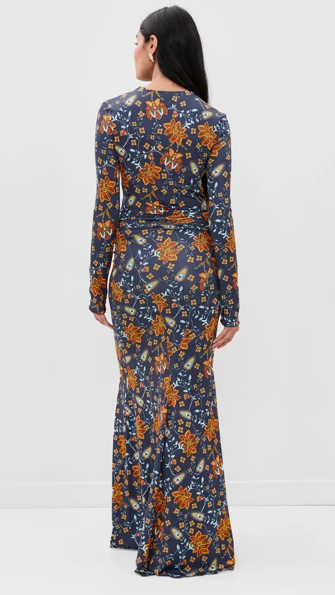 EYWASOULS MALIBU Annie Ruched Maxi Dress | Thumbnail 3 EYWASOULS MALIBU Annie Ruched Maxi Dress | Thumbnail 3