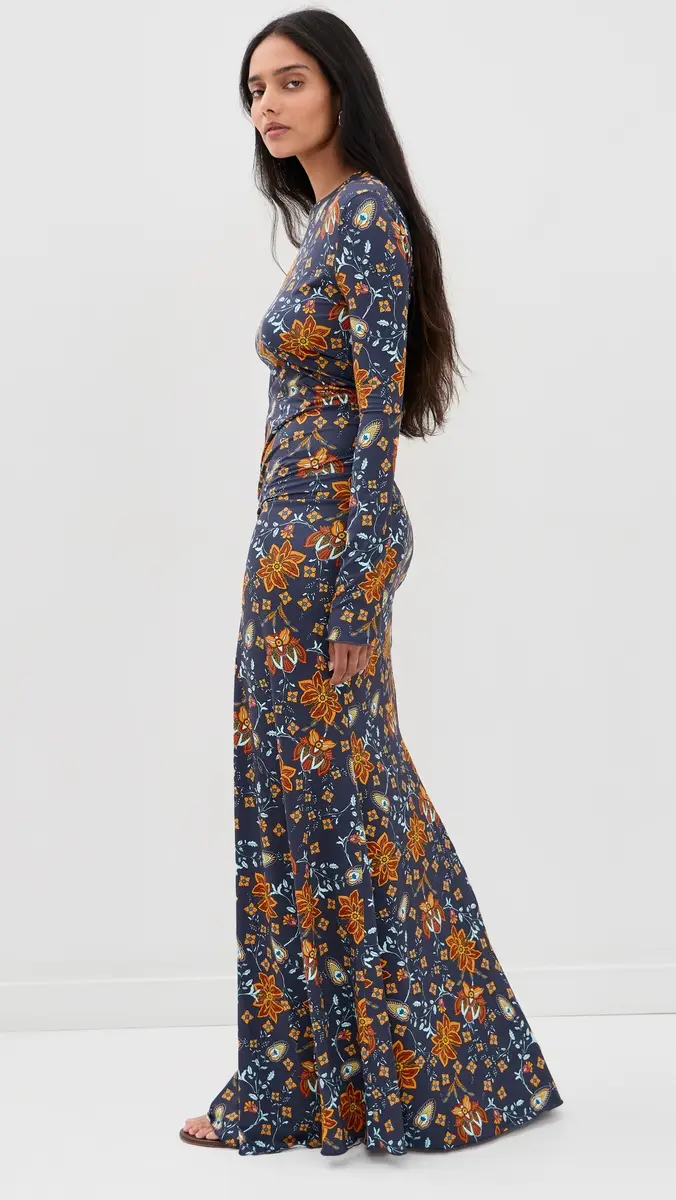 EYWASOULS MALIBU Annie Ruched Maxi Dress | Thumbnail 4 EYWASOULS MALIBU Annie Ruched Maxi Dress | Thumbnail 4