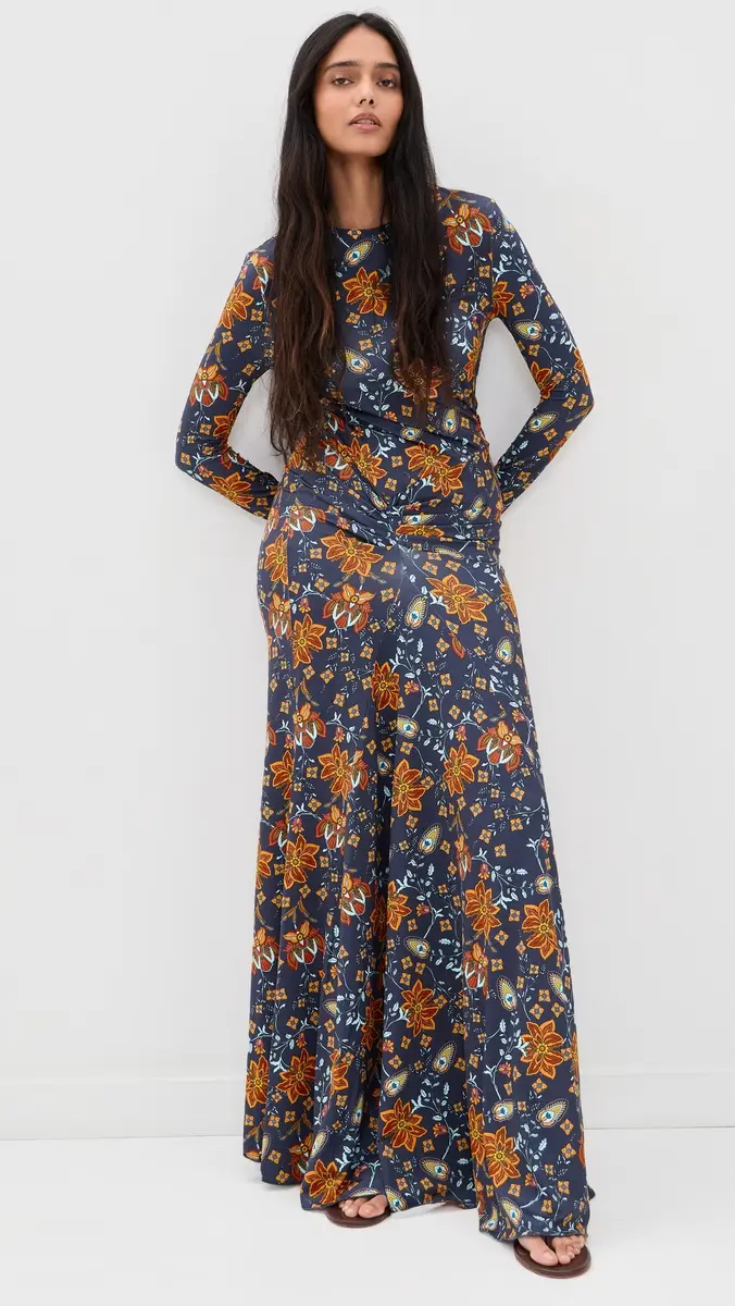 EYWASOULS MALIBU Annie Ruched Maxi Dress | Thumbnail 5 EYWASOULS MALIBU Annie Ruched Maxi Dress | Thumbnail 5