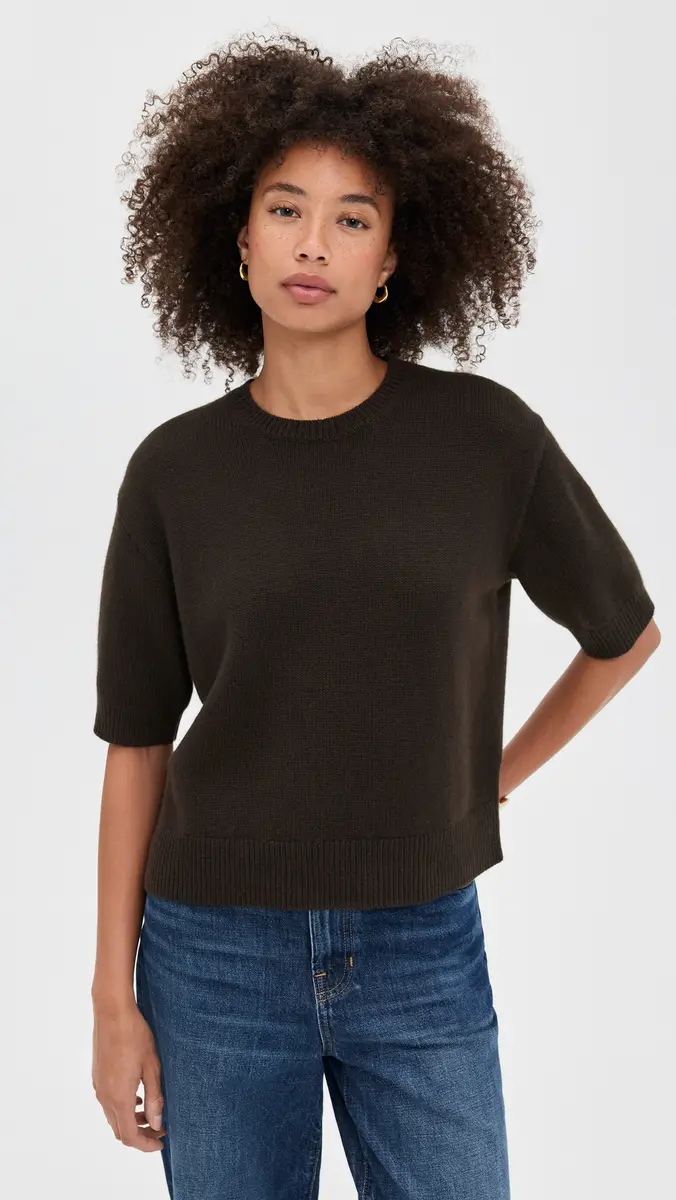 Theory Crop Cashmere Tee | Thumbnail 2