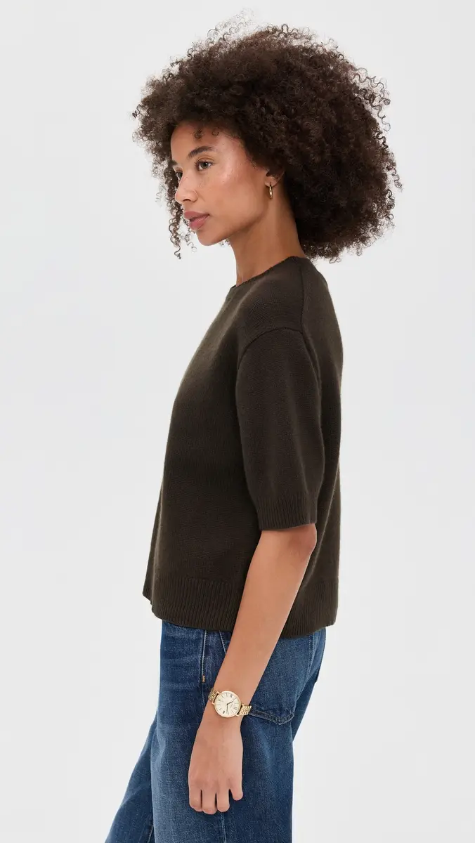 Theory Crop Cashmere Tee | Thumbnail 4