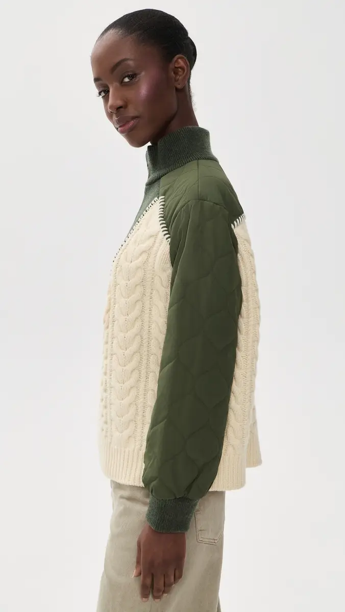 Sea Allen Cable Half Zip Combo Pullover | Thumbnail 4 Sea Allen Cable Half Zip Combo Pullover | Thumbnail 4