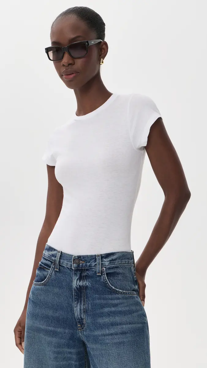 RE/DONE 60s Slim Tee Thong Bodysuit | Thumbnail 2 RE/DONE 60s Slim Tee Thong Bodysuit | Thumbnail 2
