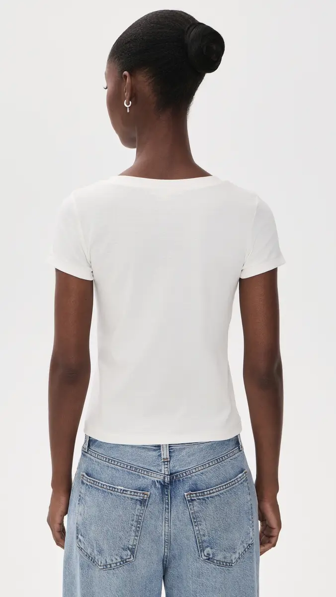 DL1961 Shrunken Tee V-Neck | Thumbnail 3 DL1961 Shrunken Tee V-Neck | Thumbnail 3