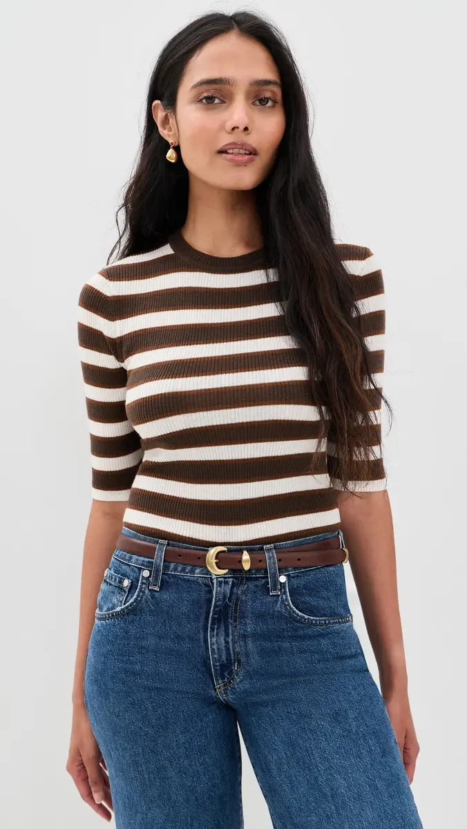 Favorite Daughter The Amelia Crew Neck Top | Thumbnail 3 Favorite Daughter The Amelia Crew Neck Top | Thumbnail 3