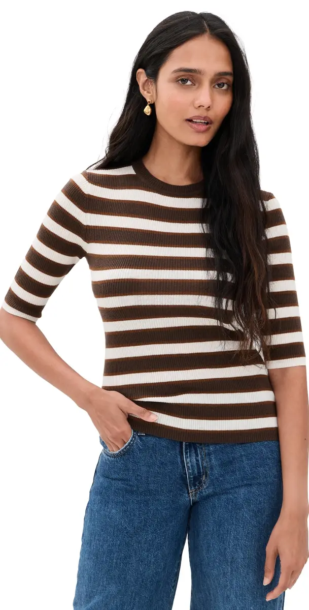Favorite Daughter The Amelia Crew Neck Top | Image 1 Favorite Daughter The Amelia Crew Neck Top | Image 1