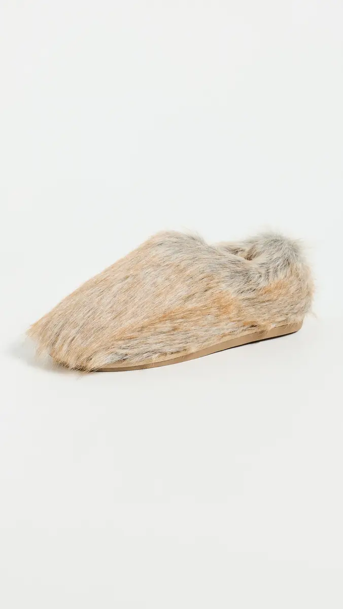 Free People Snowed In Slippers Beige Multi | Thumbnail 2