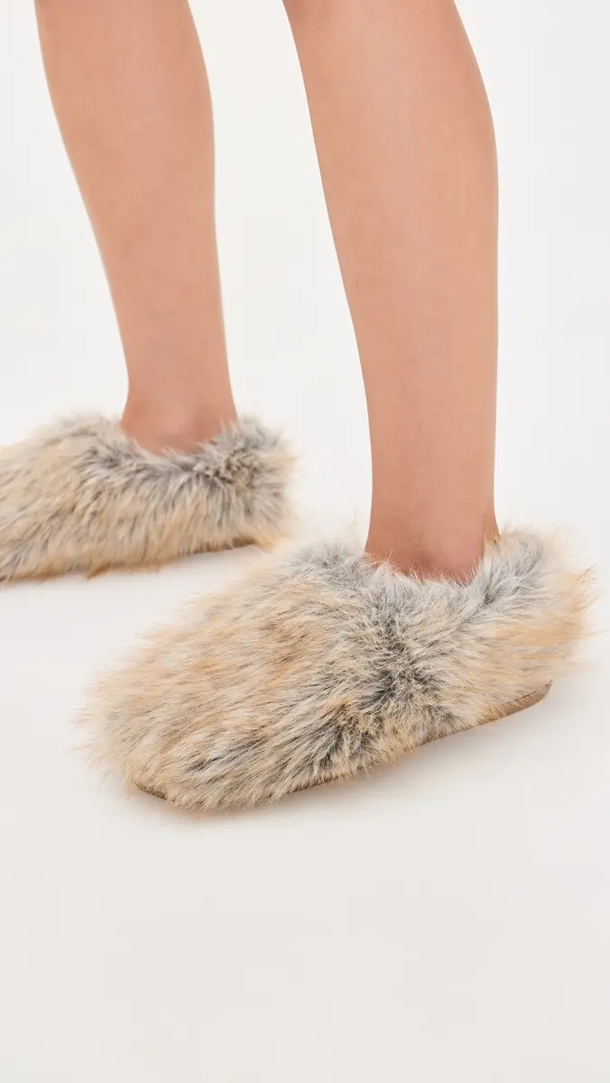 Free People Snowed In Slippers Beige Multi | Thumbnail 3