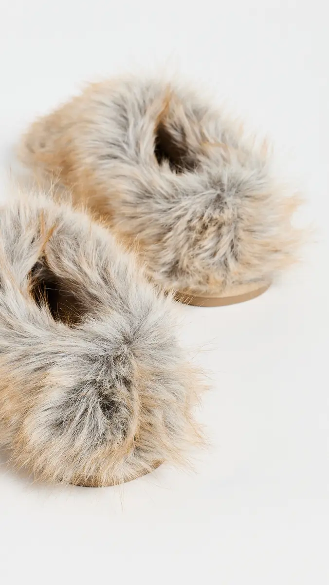 Free People Snowed In Slippers Beige Multi | Thumbnail 4