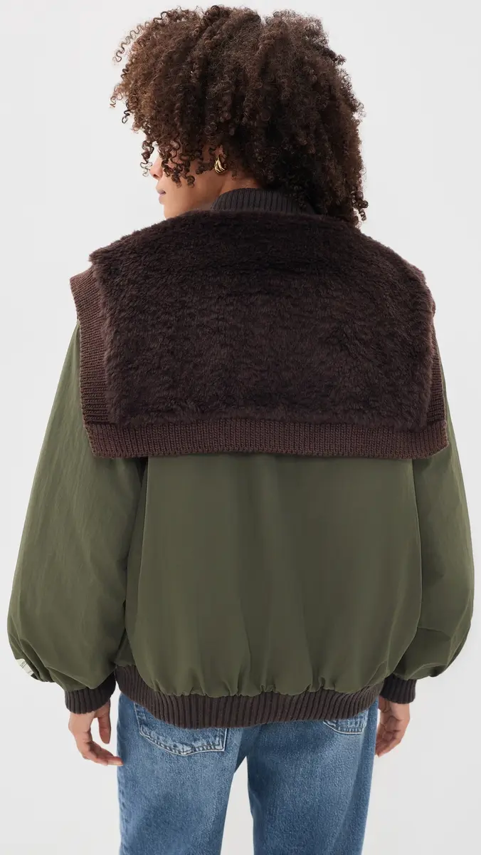 Sea Marta Faux Fur Combo Bomber Jacket | Thumbnail 3 Sea Marta Faux Fur Combo Bomber Jacket | Thumbnail 3