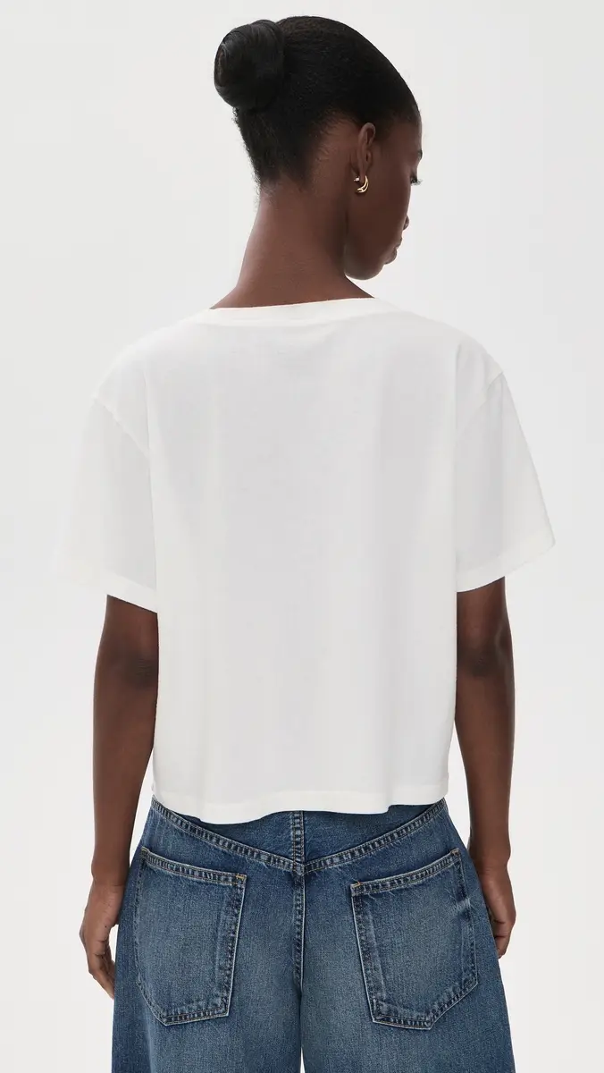 Askk NY Shrunken V Neck Tee | Thumbnail 3 Askk NY Shrunken V Neck Tee | Thumbnail 3