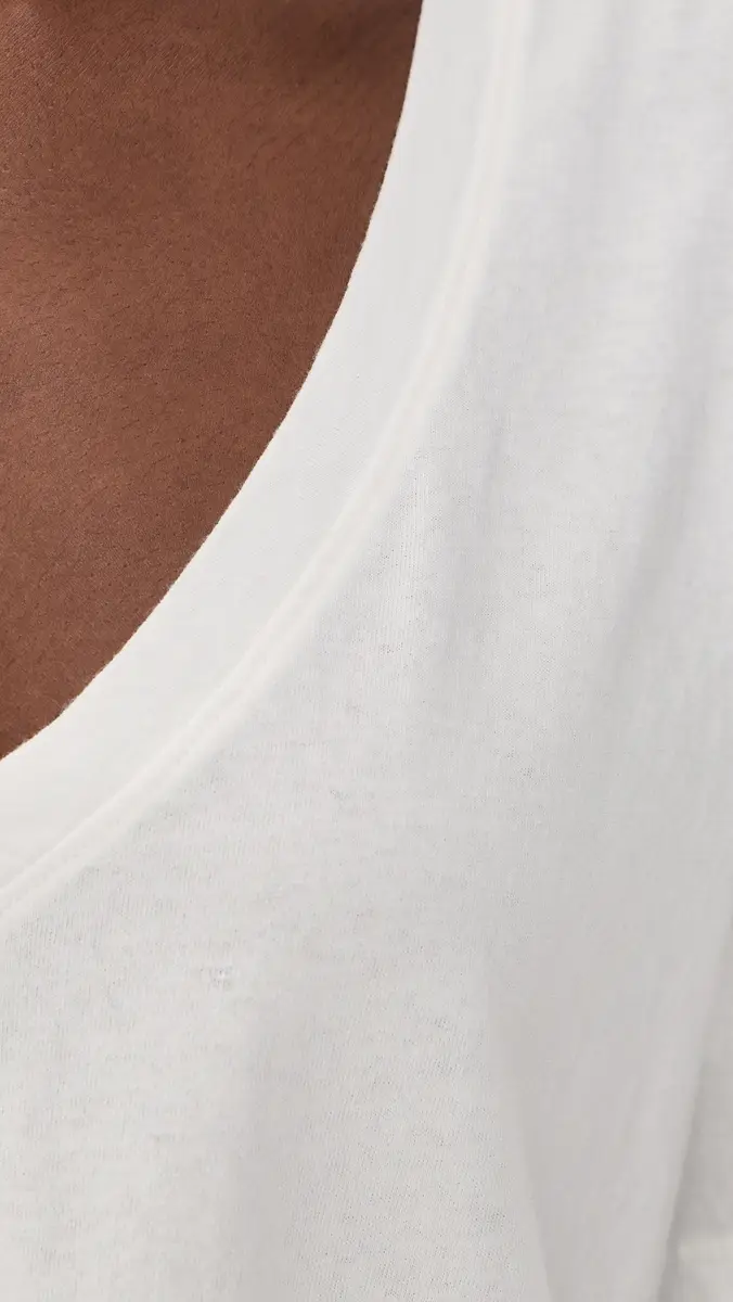 Askk NY Shrunken V Neck Tee | Thumbnail 6 Askk NY Shrunken V Neck Tee | Thumbnail 6