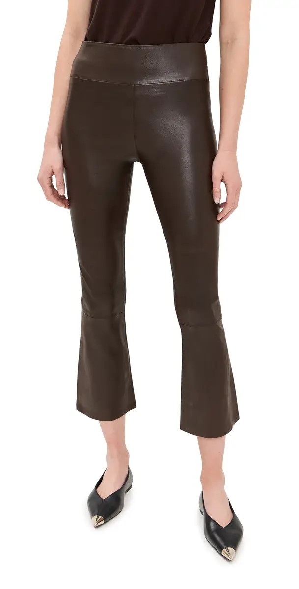 Sprwmn Grace eather Crop Flare Pants Americano | Image 1 Sprwmn Grace eather Crop Flare Pants Americano | Image 1